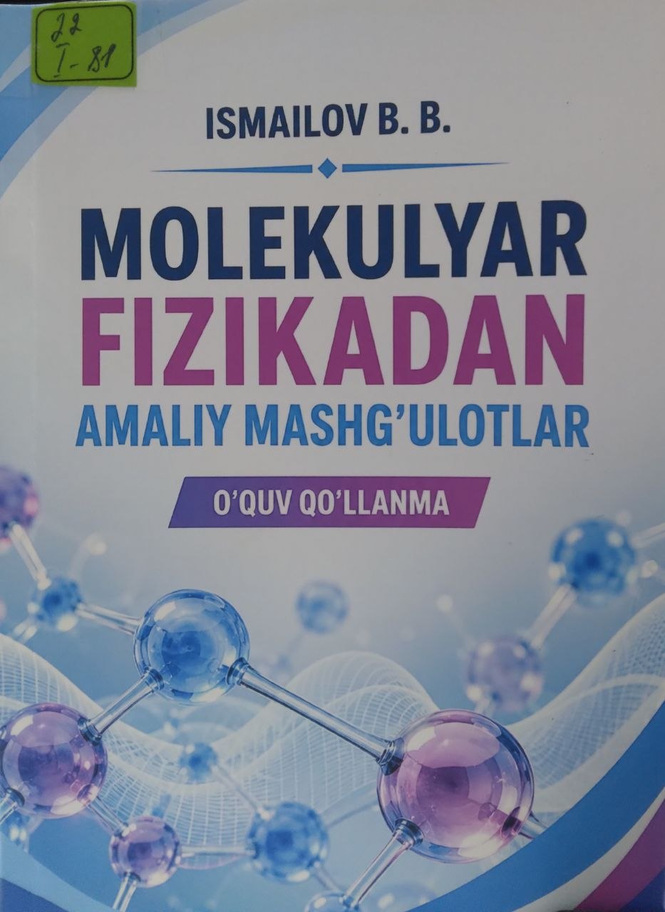 Molekulyar fizikadan amaliy mashg'ulotlar