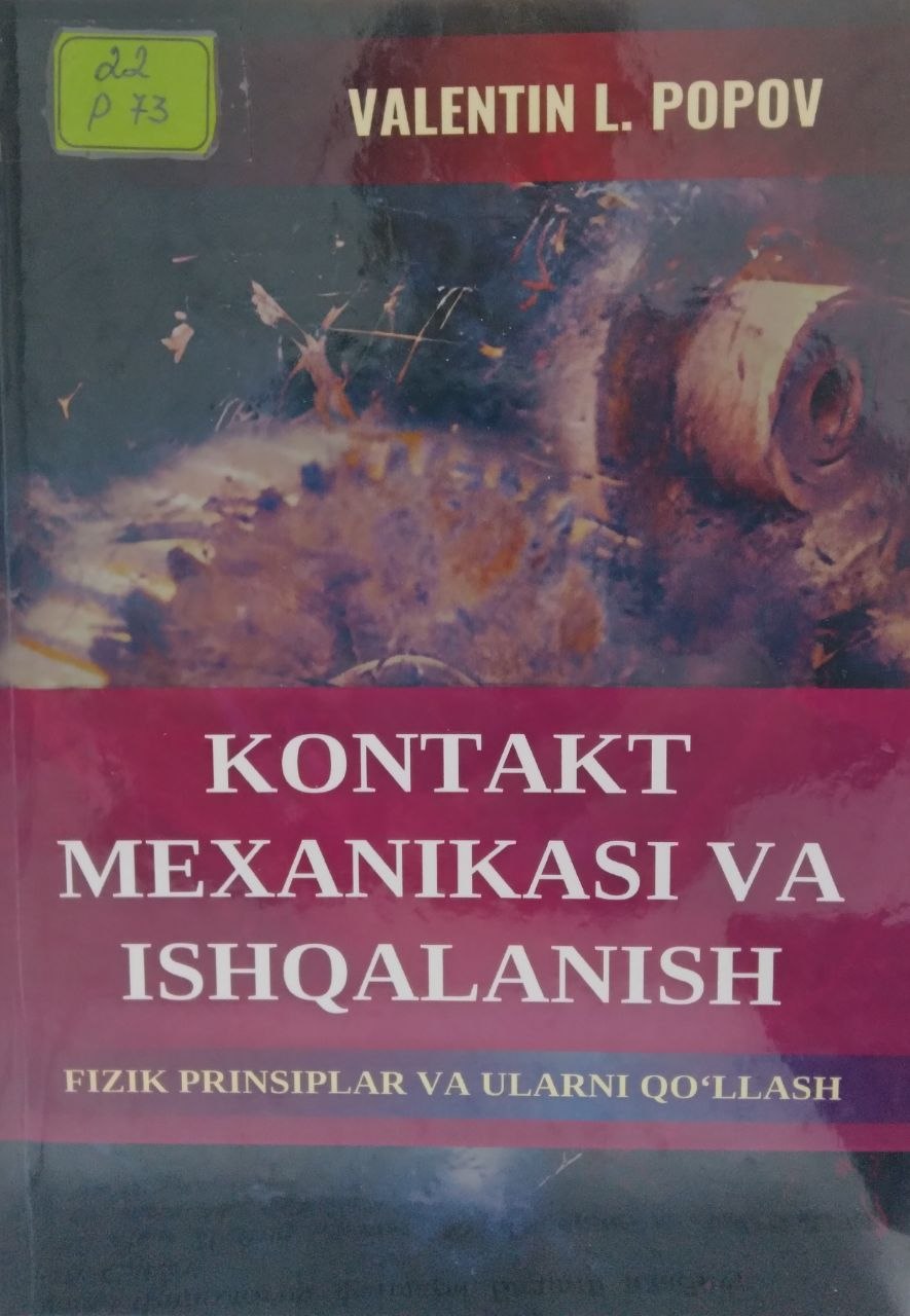 Kontakt mexanikasi va ishqalanish