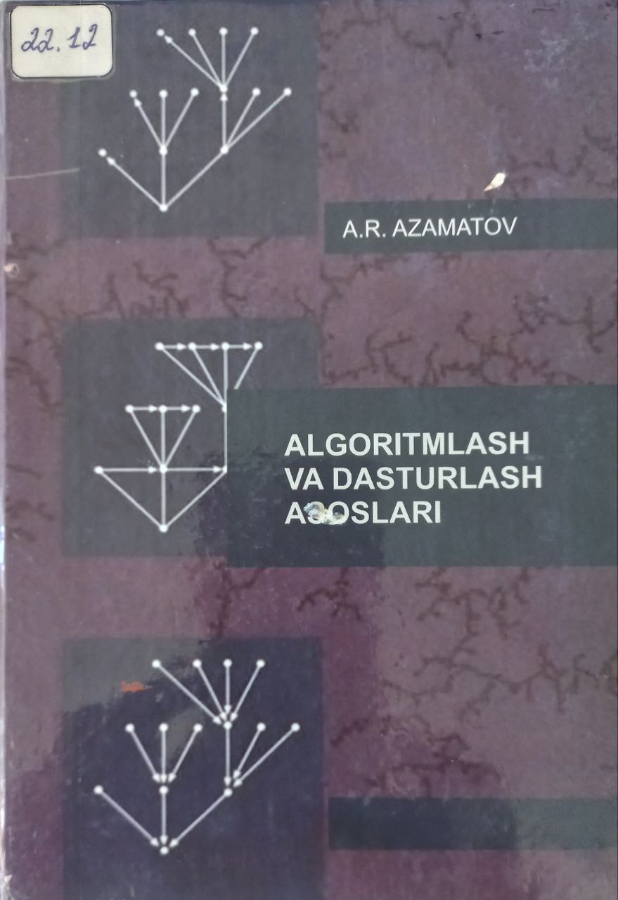 Algoritmlash va dasturlash asoslari