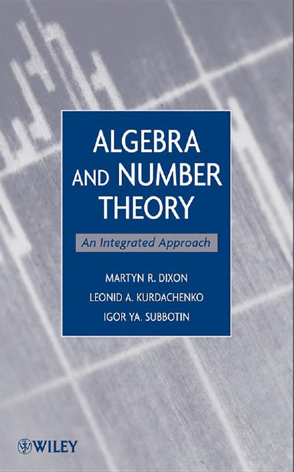ALGEBRA and NUMBER THEORY
