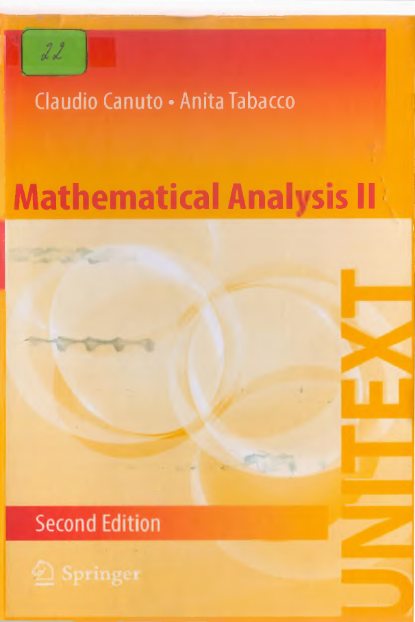 Mathematical Analysis II