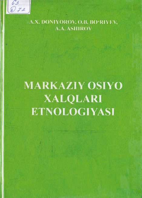 MARKAZIY OSIYO XALQLARI ETNOLOGIYASI
