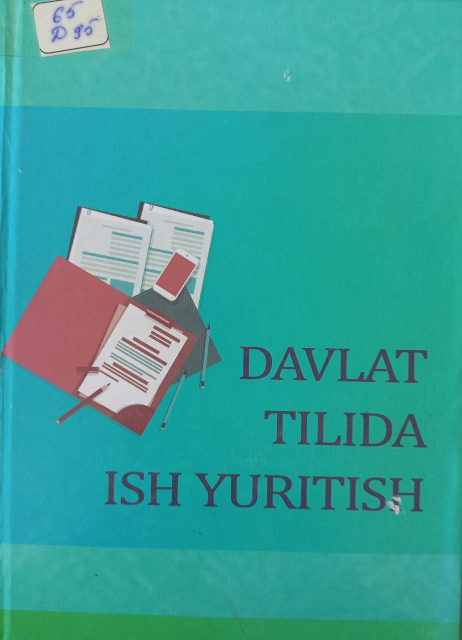 Davlat tilida ish yuritish