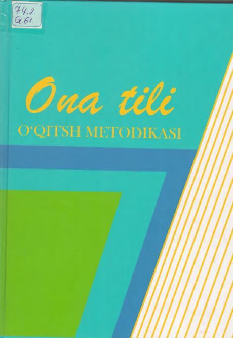 Ona tili o'qitish metodikasi