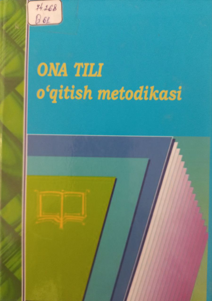 Ona tili o'qitish metodikasi