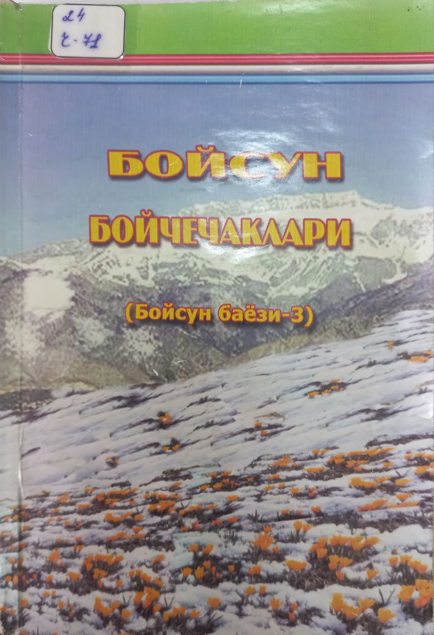 Бойсун бойчечаклари (Бойсун баёзи-3)