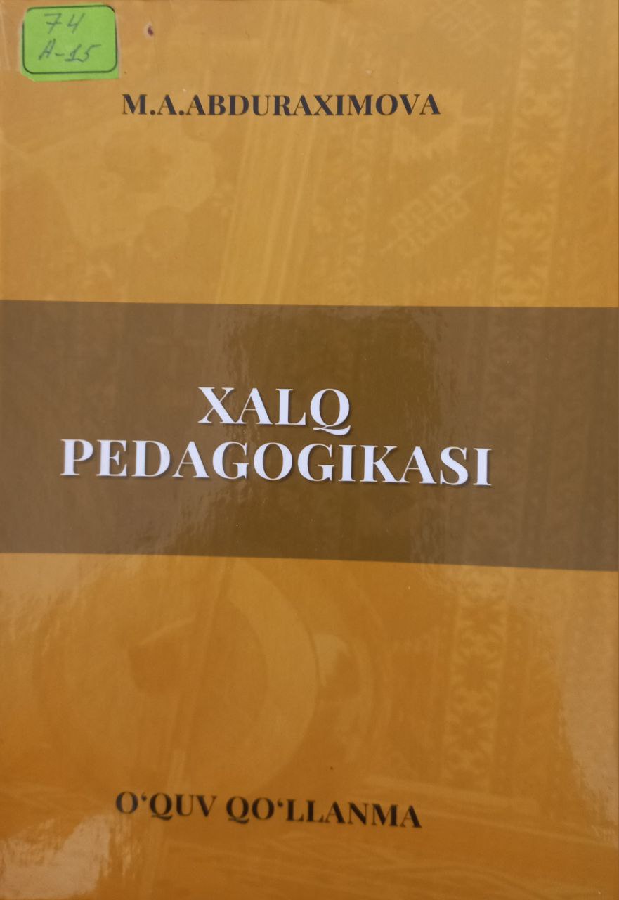 Xalq pedagogikasi