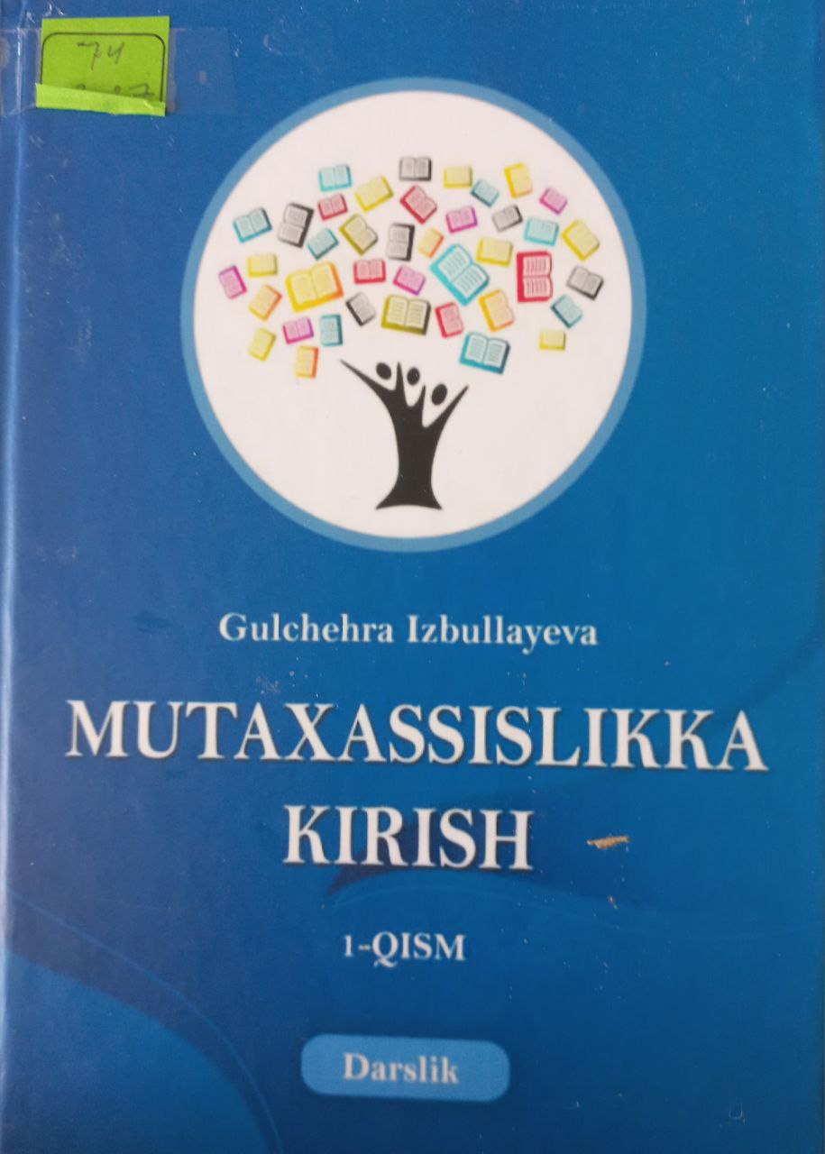 Mutaxassislikka kirish 1-qism