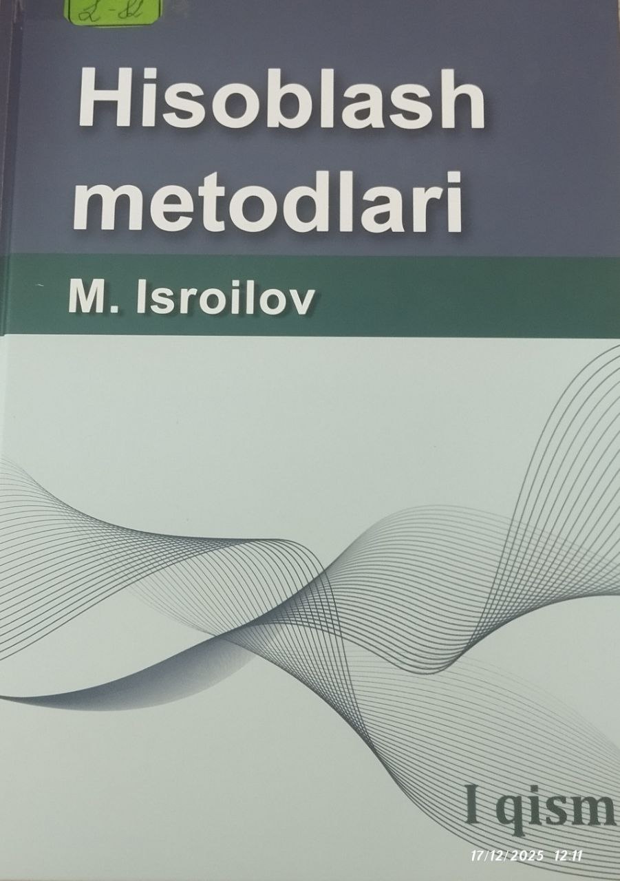 Hisoblash  metodlari 1-qism