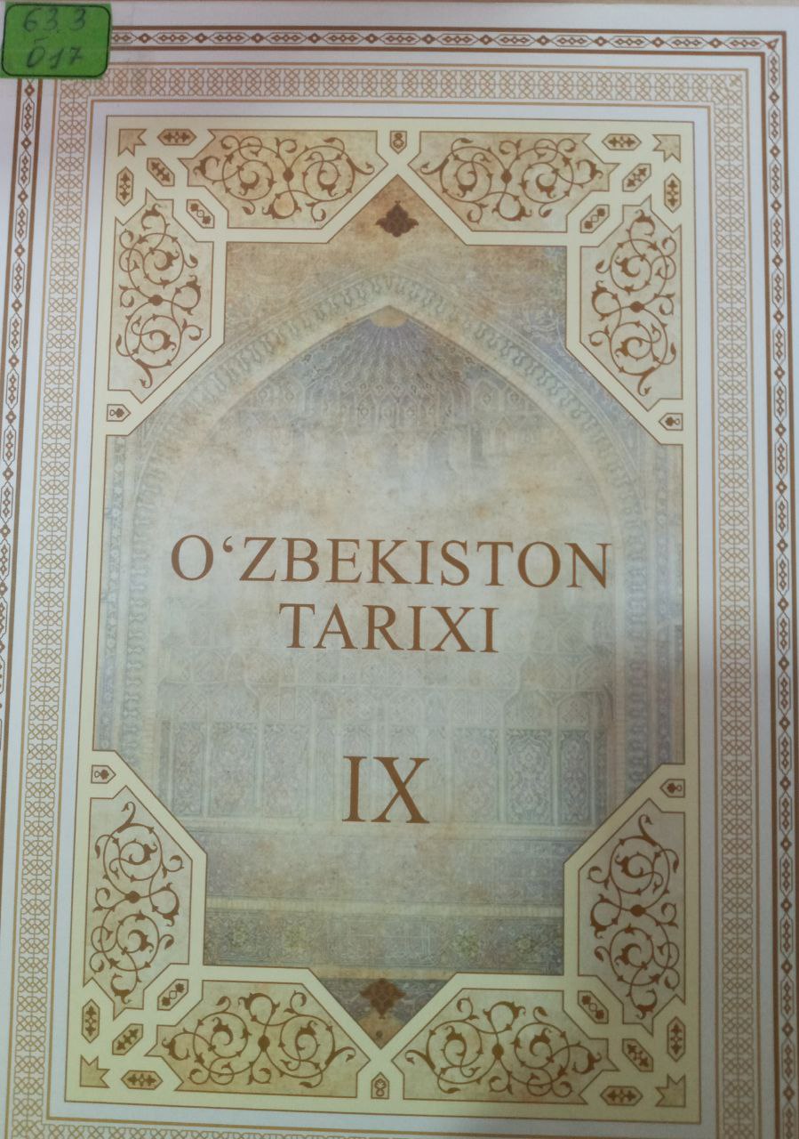 O'zbekiston Tarixi IX