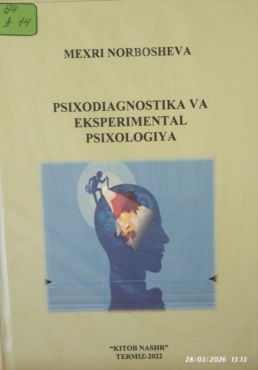 Psixodiagnostika va eksperimental psixologiya