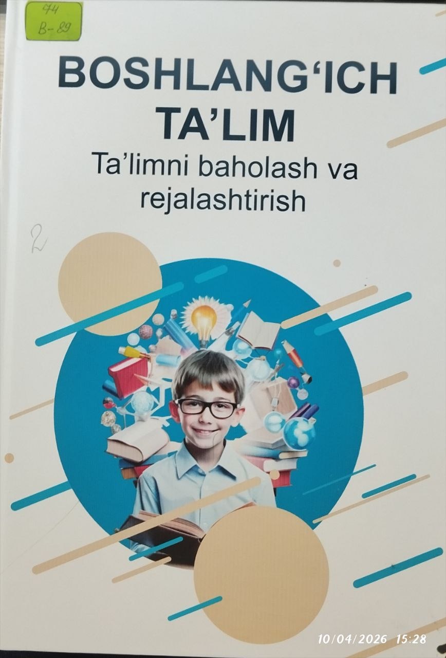 Boshlang'ich ta'lim ta'limni baholash va rejalashtisish