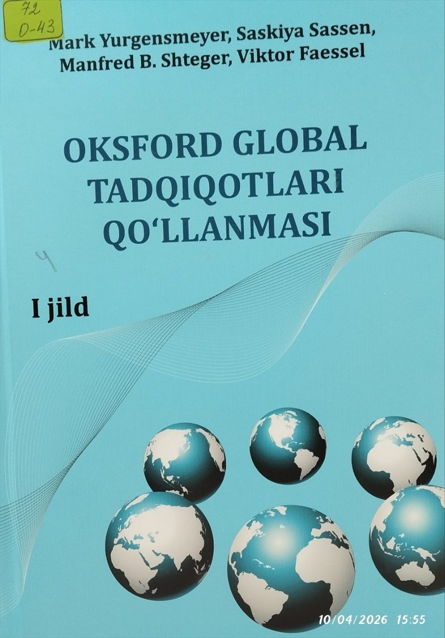 Oksford global tadqiqotlari qo'llanmasi I-qism.
