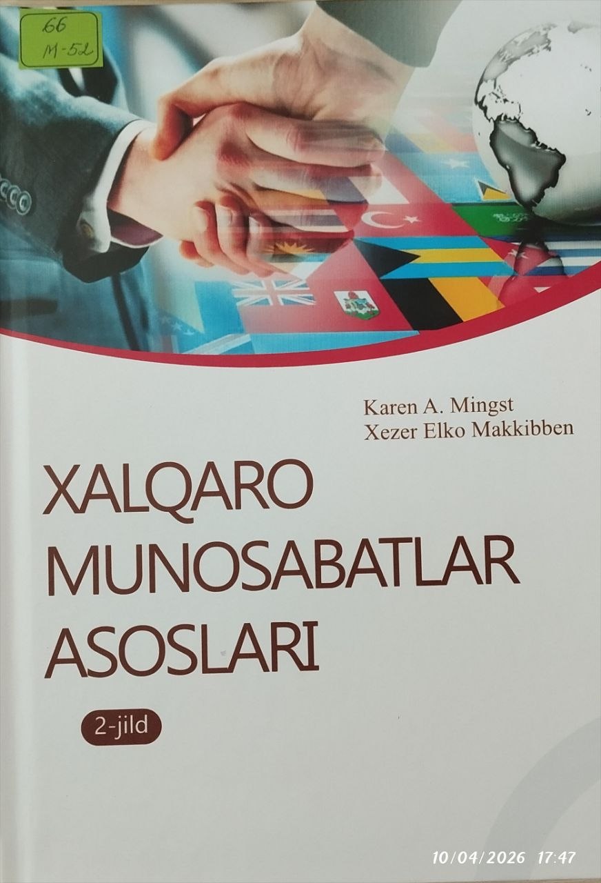 Xalqaro munosabatlar asoslari