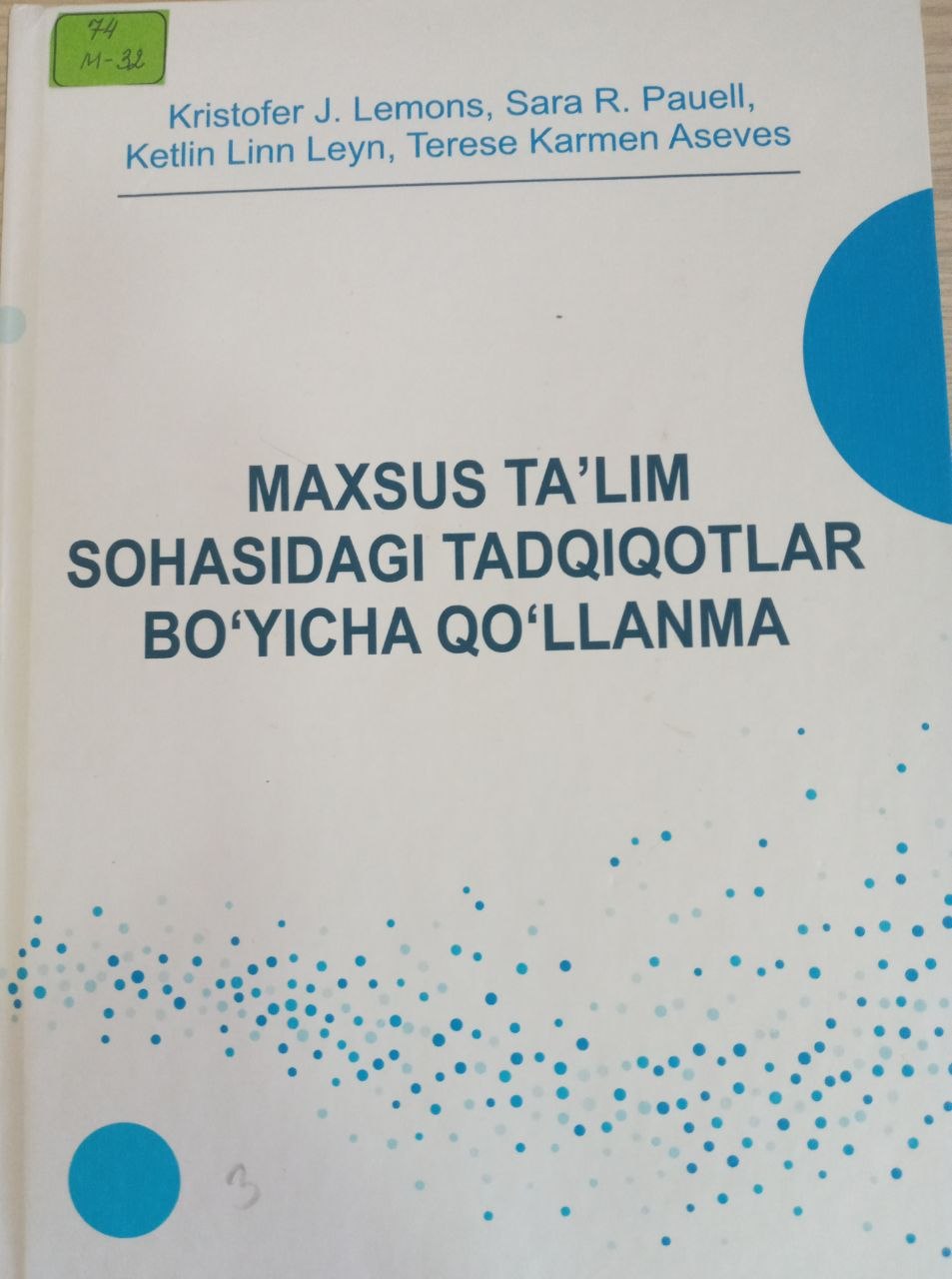 Maxsus ta'lim sohasidagi tadqiqotlar bo'yicha qo'llanma