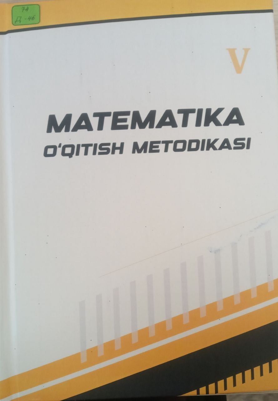 Matematika o'qitish metodikasi V
