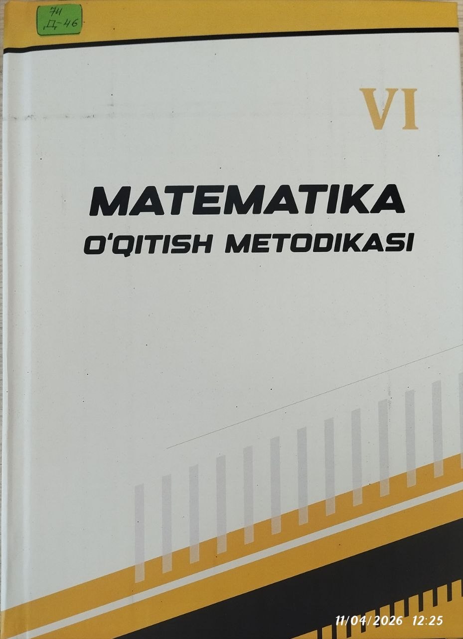 Matematika o'qitish metodikasi VI