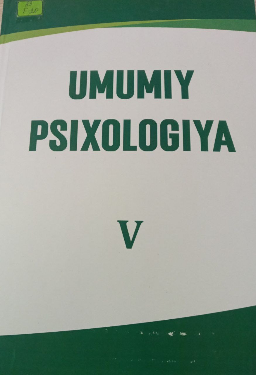 Umumiy Psixologiya V-qism