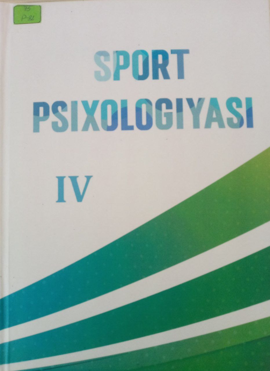 Sport psixologiyasi IV