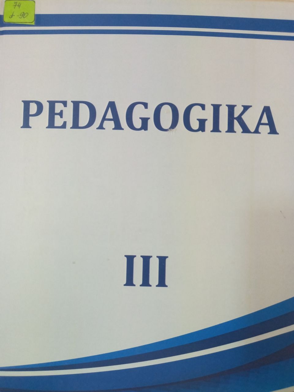 Pedagogika III