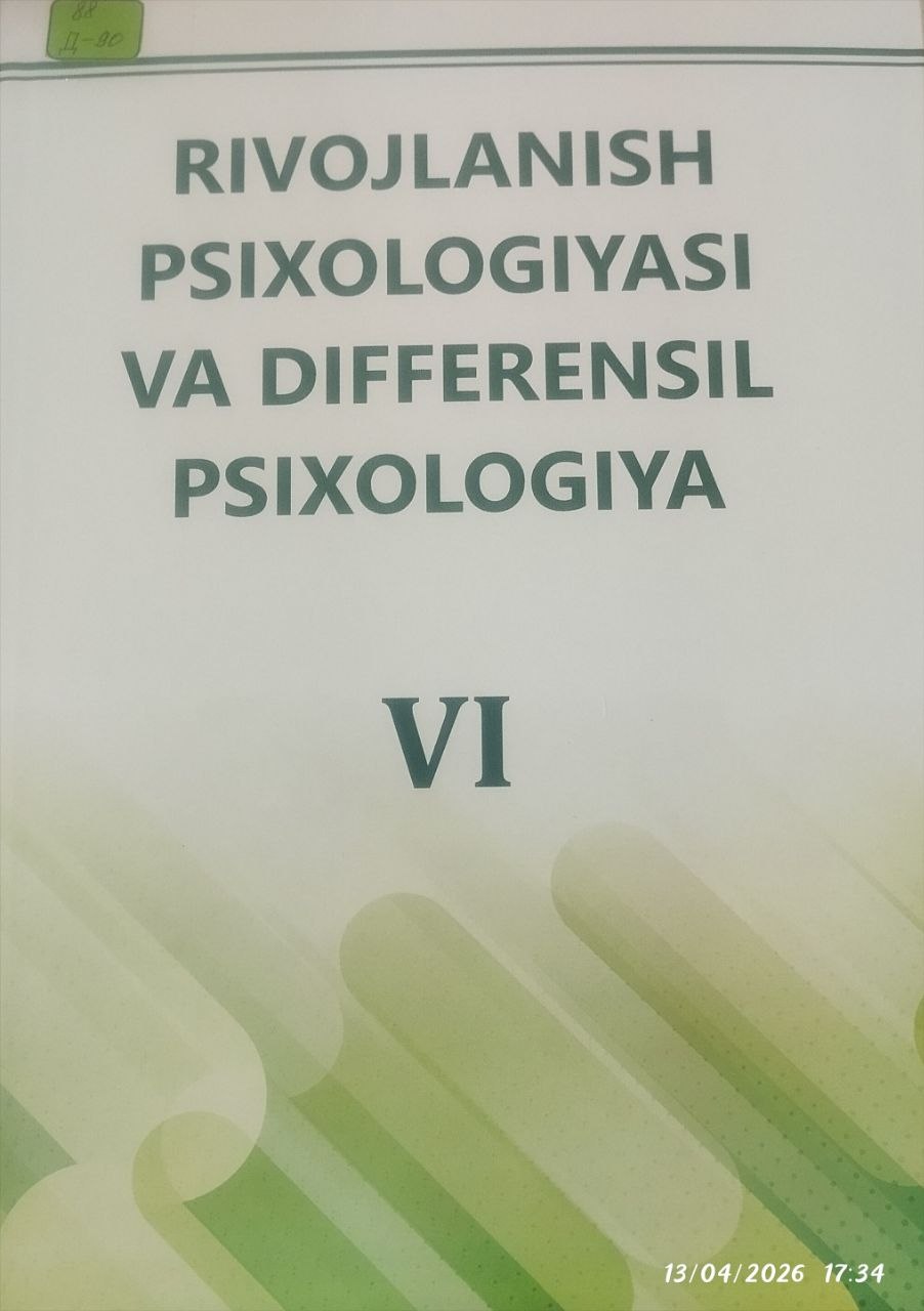 Rivojlanish psixologiyasi va differensil psixologiya VI
