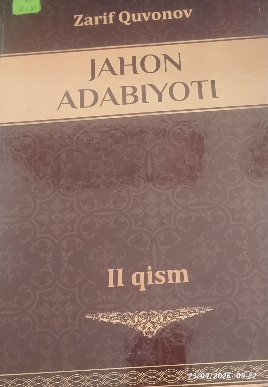 Jahon adabiyoti II-qism
