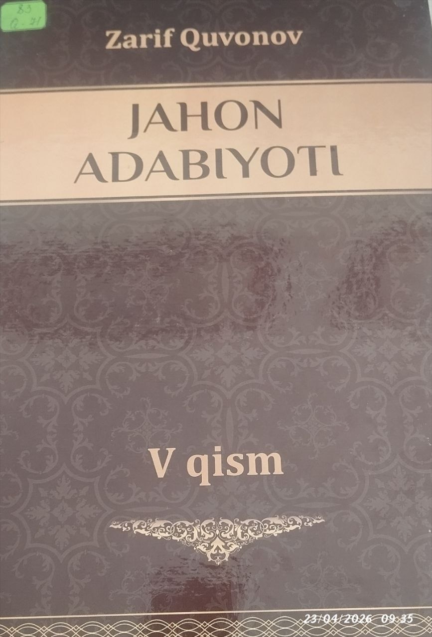 Jahon adabiyoti V-qism