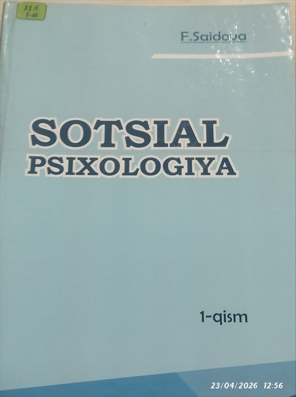 Sotsial psixologiya 1-qism