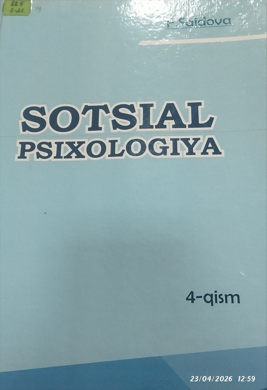 Sotsial psixologiya 4-qism