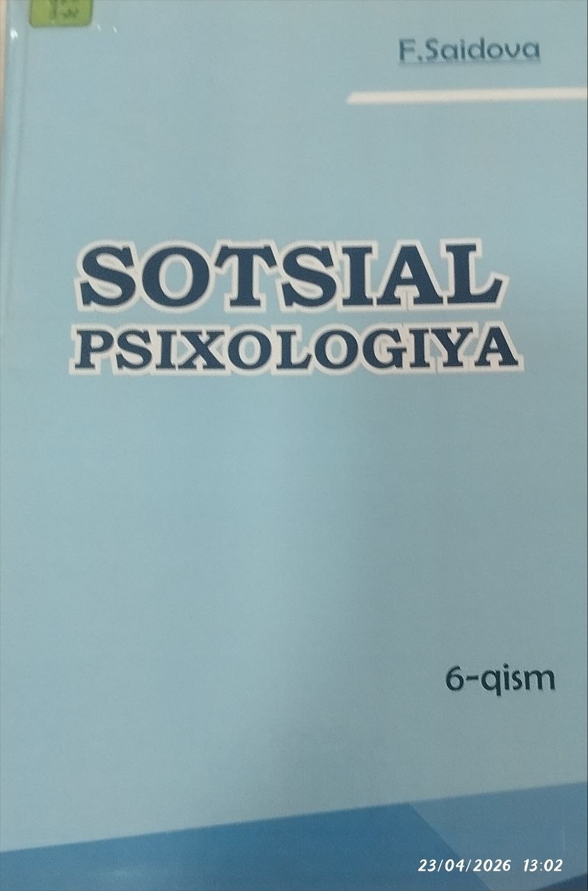 Sotsial psixologiya 6-qism