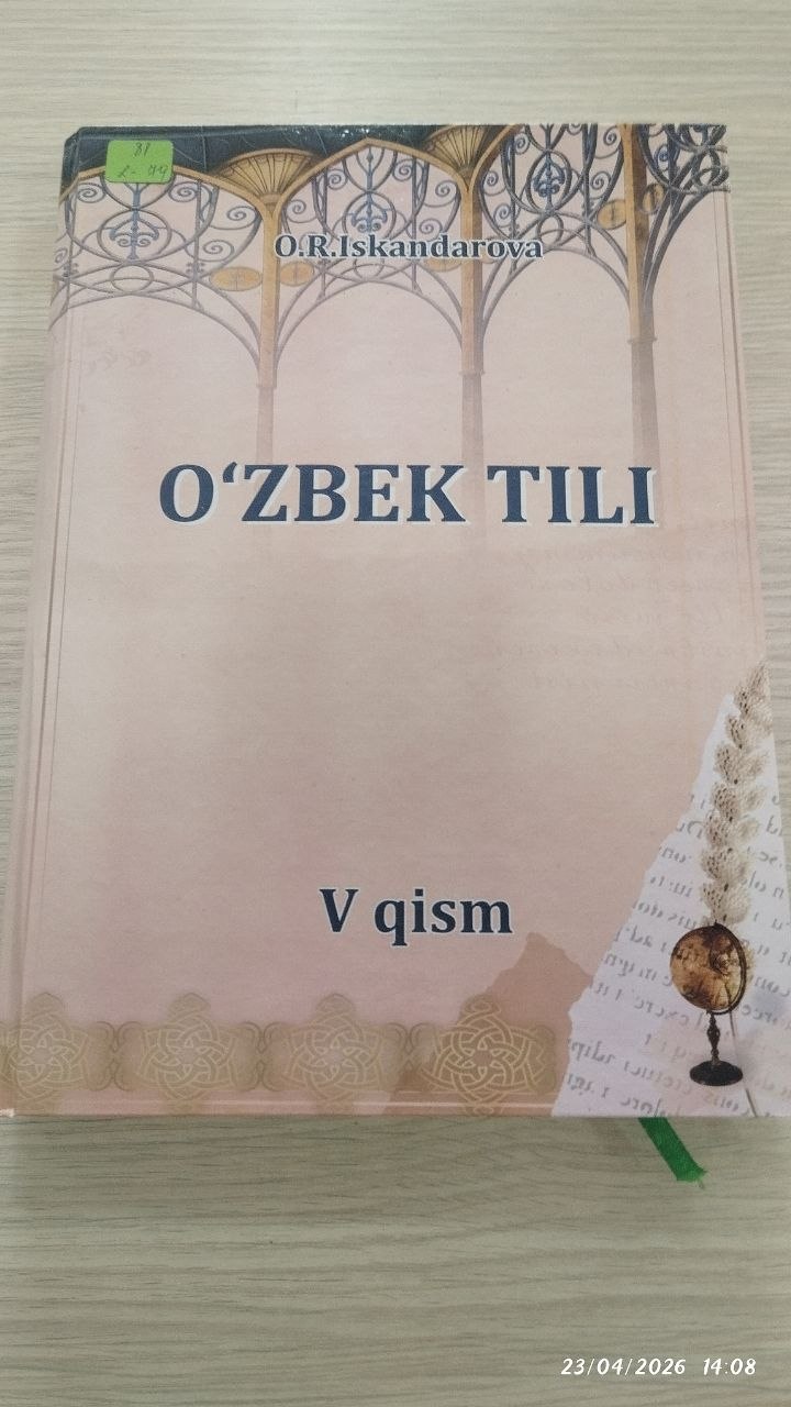 O'zbek tili V qism
