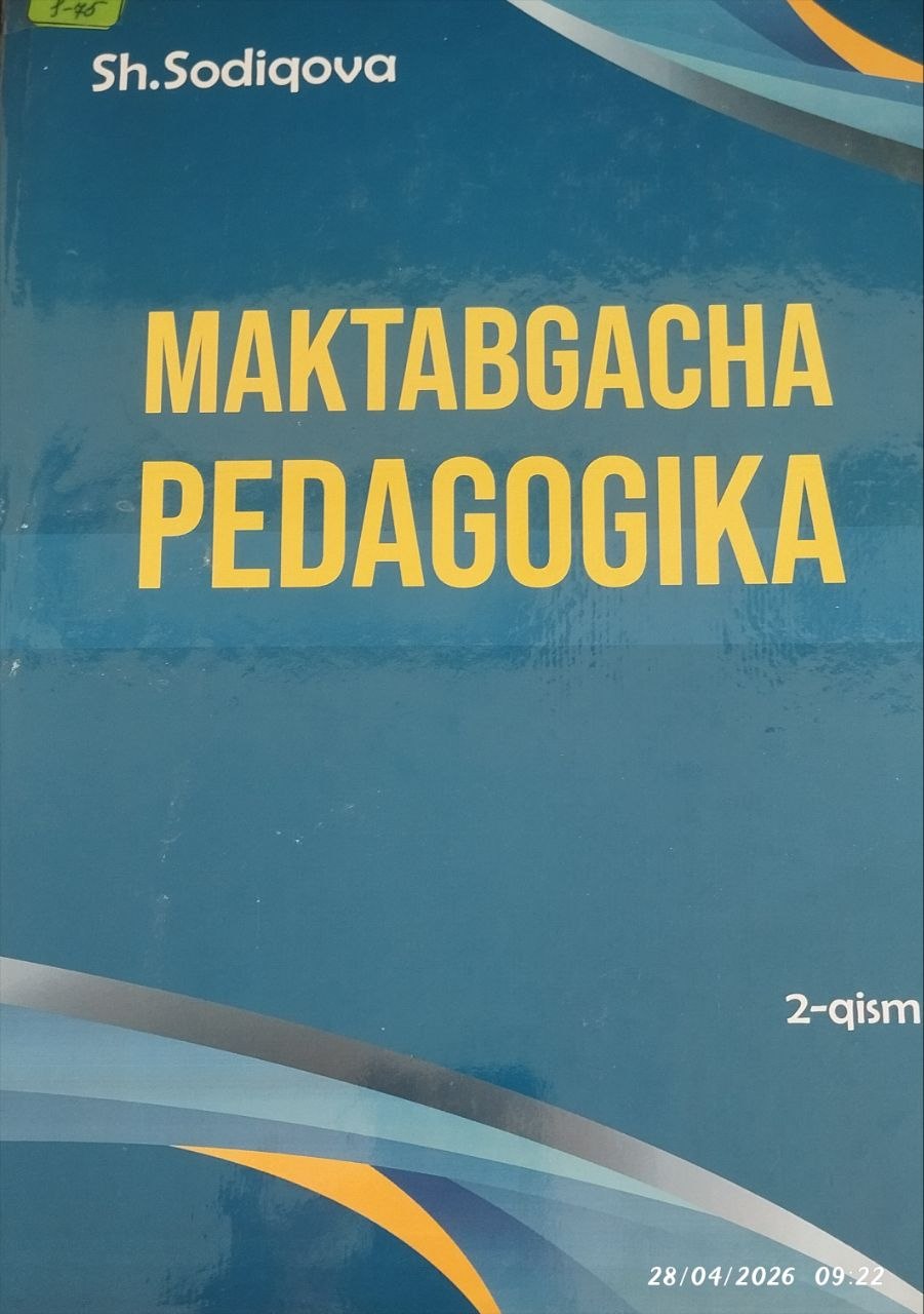 Maktabgacha pedagogika 2-qism