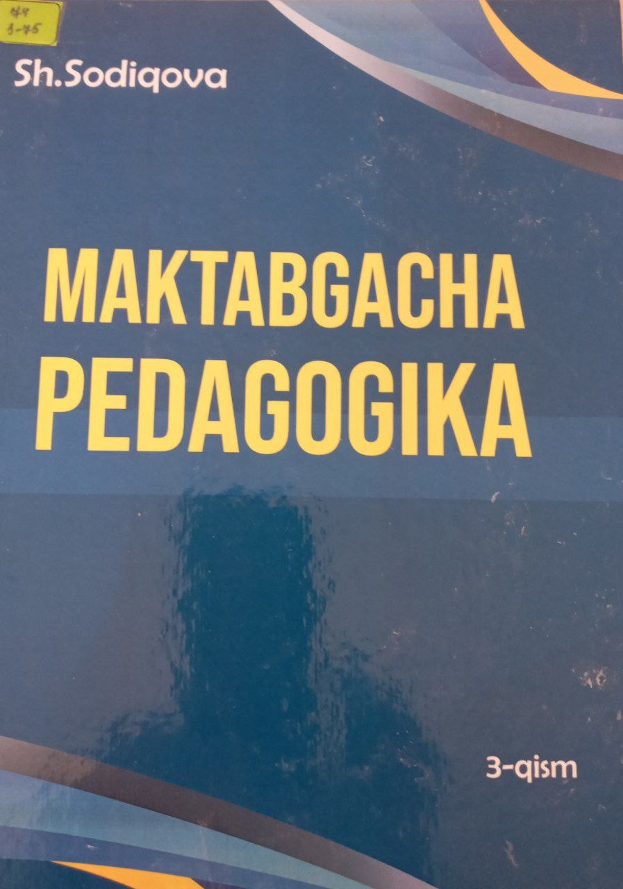 Maktabgacha pedagogika 3-qism