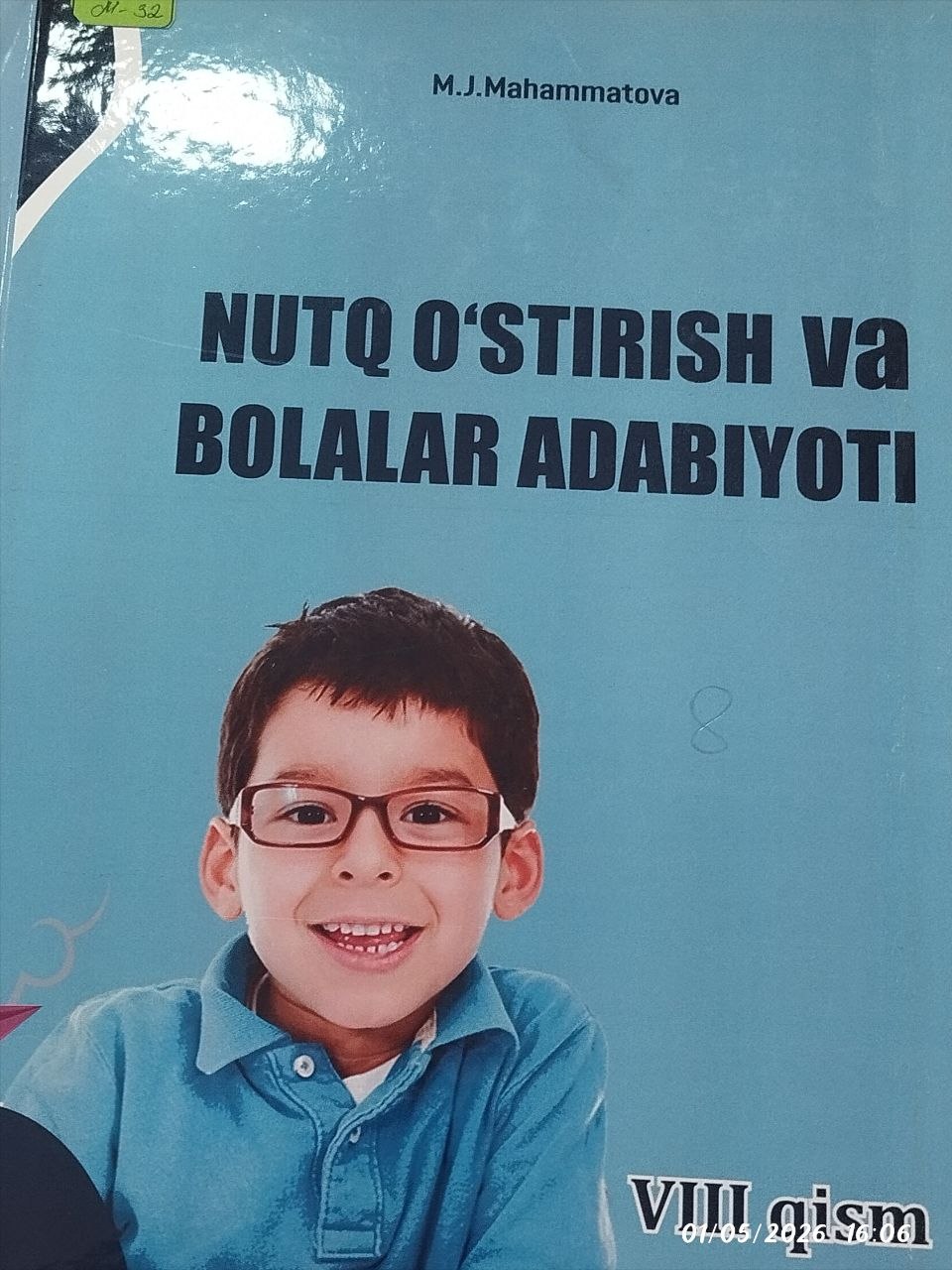 Nutq o'stirish va bolalar adabiyoti VIII-qism