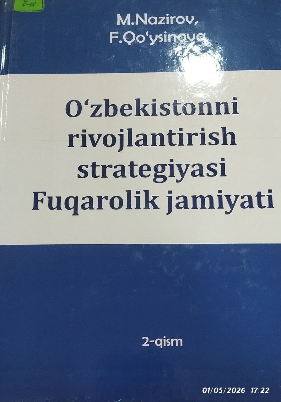 O'zbekistonni rivojlantirish strategiyasi fuqarolik jamiyati 2-qism