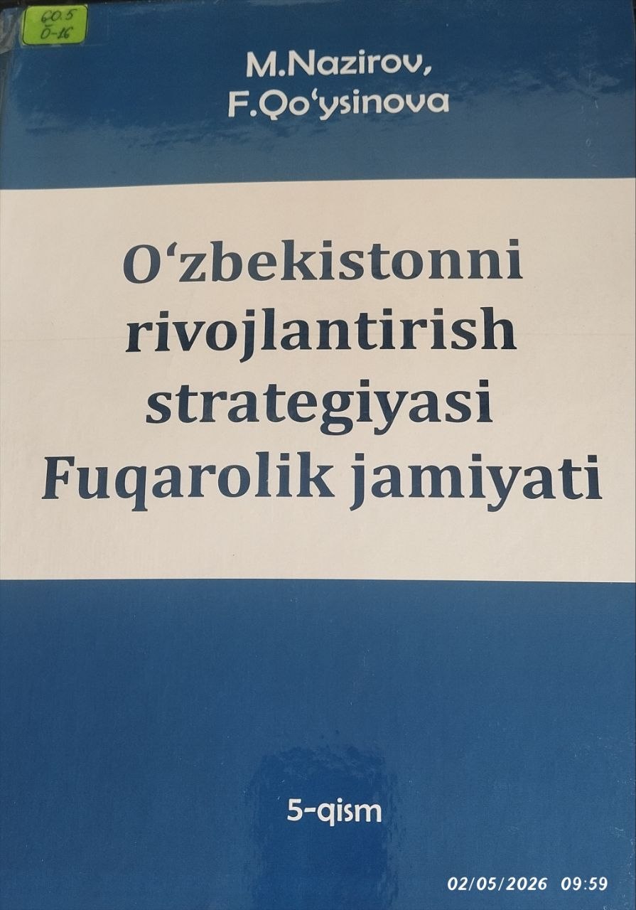 O'zbekistonni rivojlantirish strategiyasi fuqarolik jamiyati 5-qism