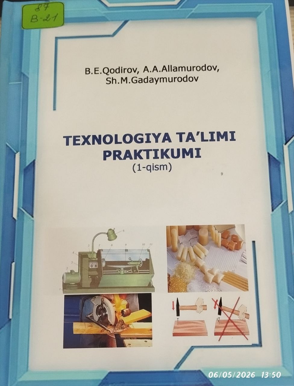 Texnologiya ta'limi praktikumi (1-qism)