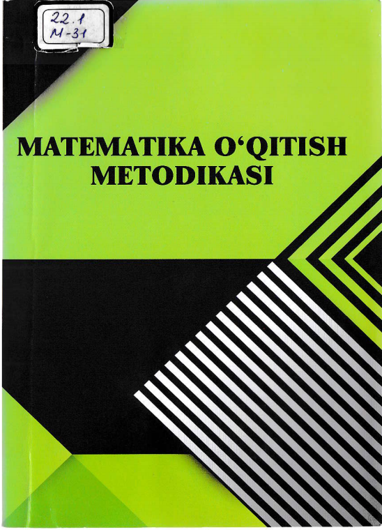 Matematika o'qitish metodikasi