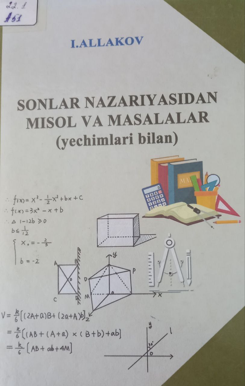 Sonlar nazariyasidan misol va masalalar