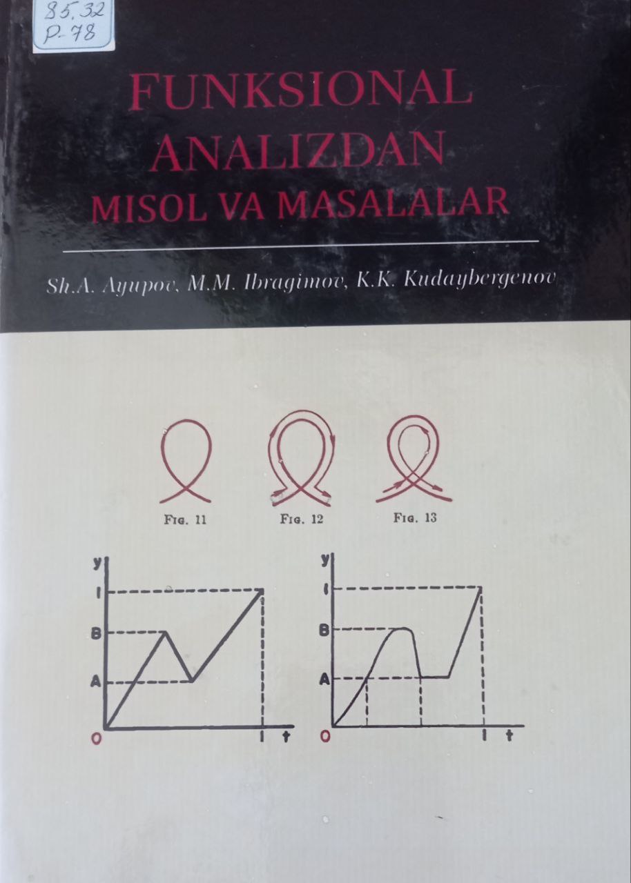 Funksional analizdan misol va masalalar