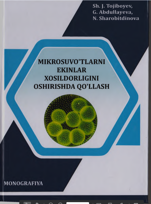 MIKROSUVО‘TLARNI  EKINLAR HOSILDORLIGINI OSHIRISHDA QO‘LLASH