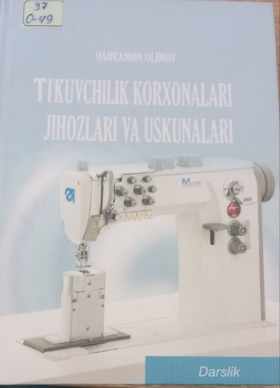 Tikuvchilik korxonalari jihozlari va uskunalari