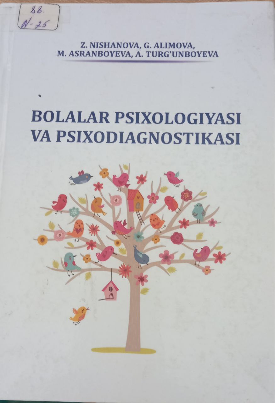 Bolalar psixologiyasi va psixodiagnostikasi