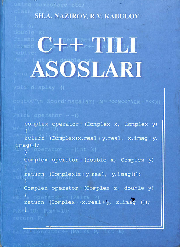 C++ tili asoslari asoslari