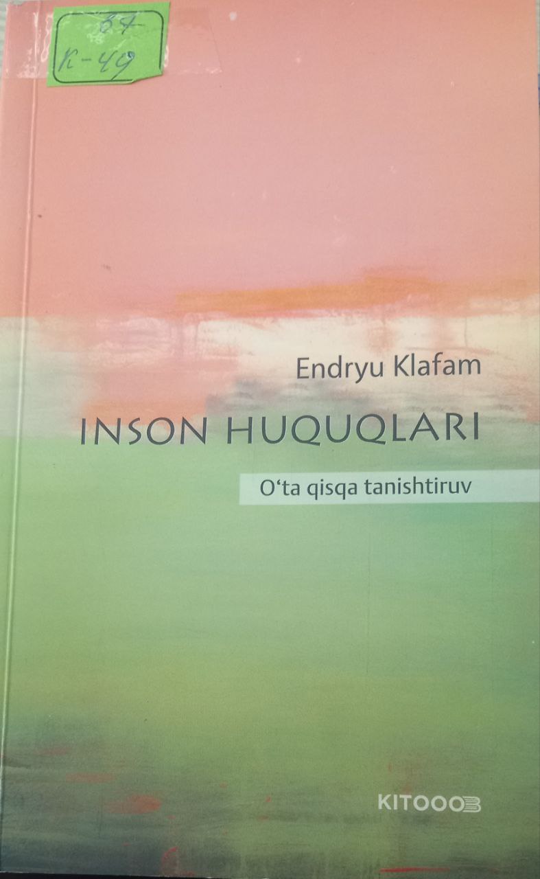 Inson huquqlari    O'ta qisqa tanishtiruv