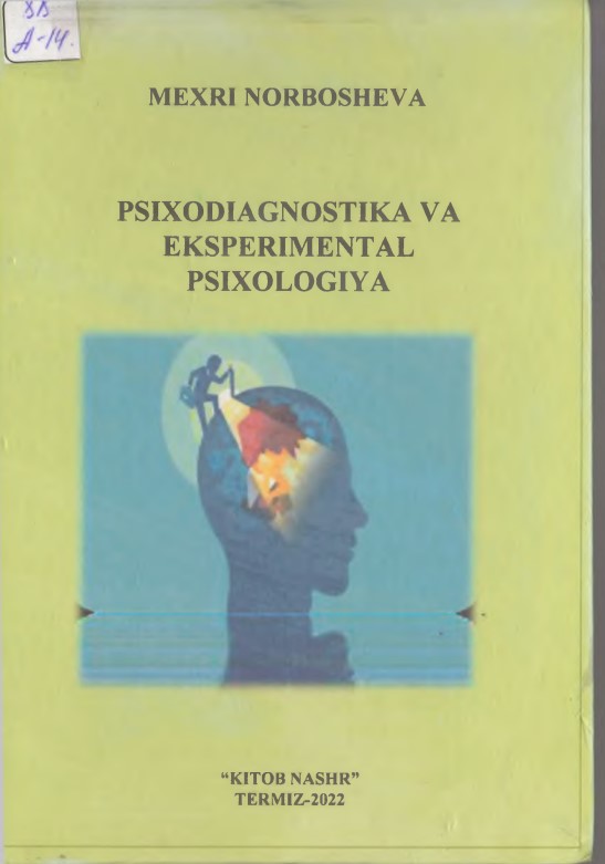 Psixodiagnostika va eksperimental psixologiya