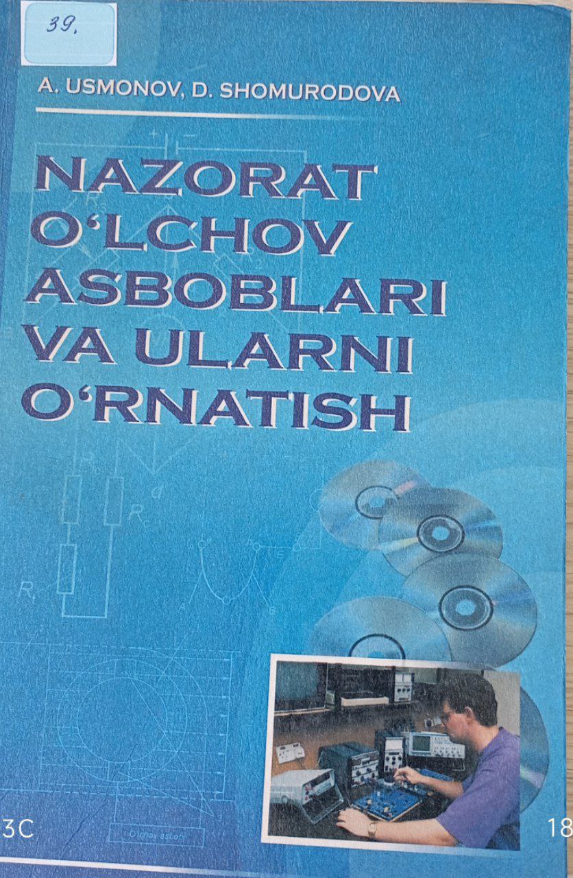 Nazorat o'lchov asboblari va ularni o'rnatish