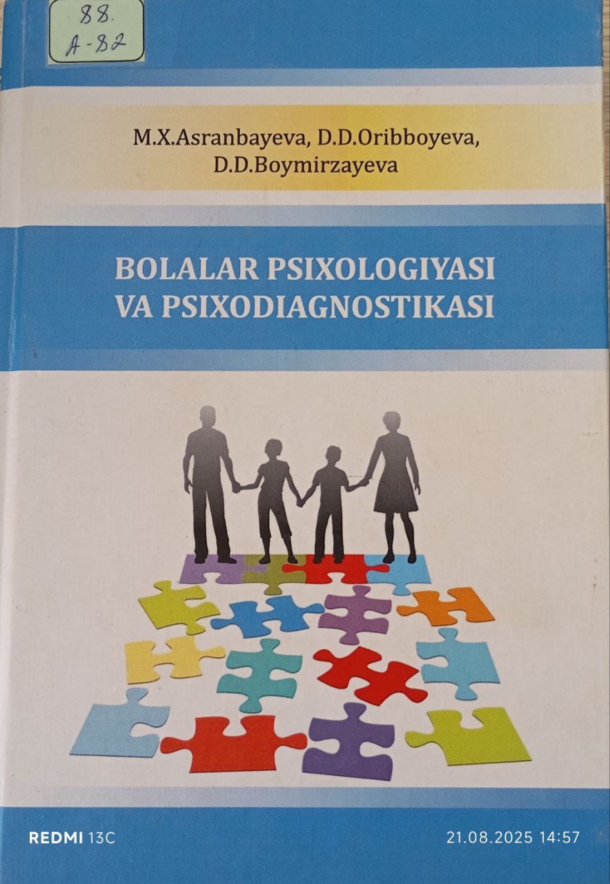 Bolalar psixologiyasi va psixodiagnostikasi