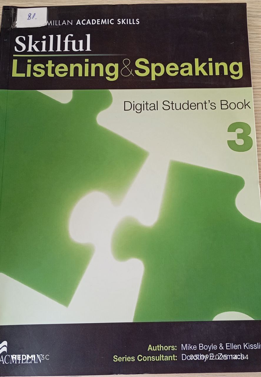 Skillful Listening and Speaking-3. Student's book Skillful Listening and Speaking-3. Student's book