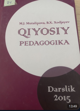 Qiyosiy pedagogika